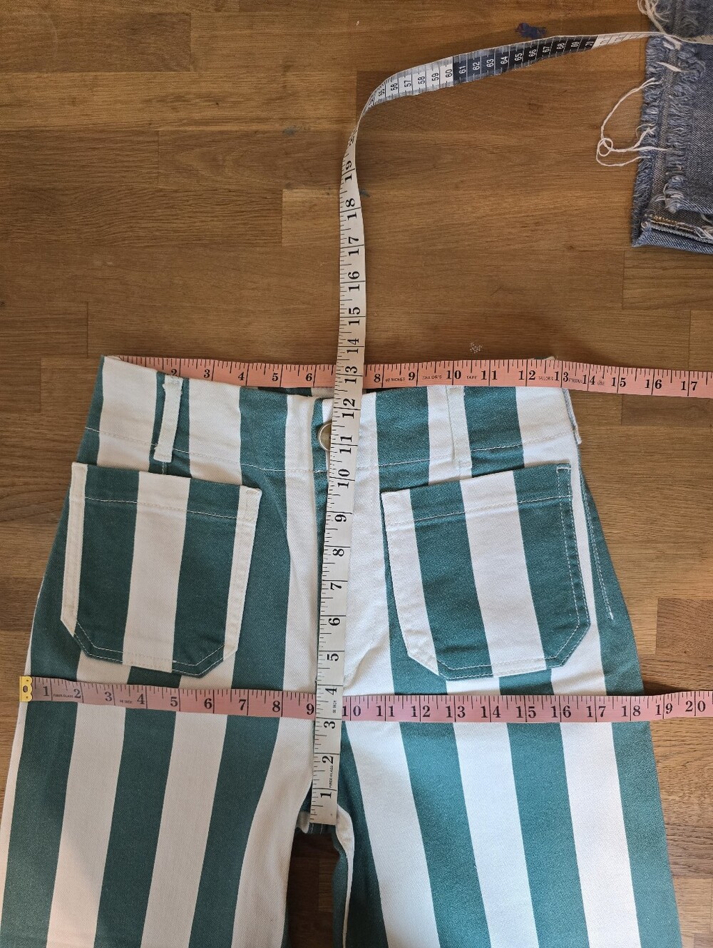 Maeve The Colette Denim Cropped Wide-Leg Jeans 27 Retro - Picture 11 of 14